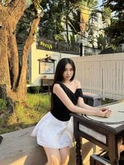 Áo Nữ PAGALL Lệch Vai Form Ôm Nữ Tính GOÛT DE JUN
