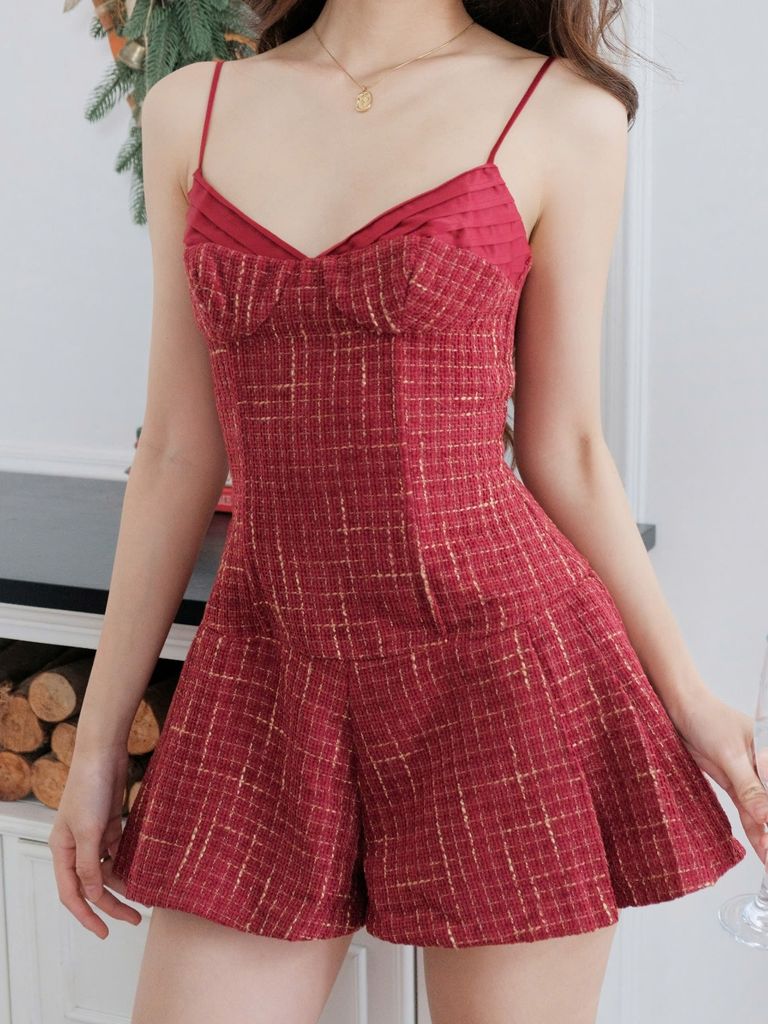 Bộ Jumpsuit Nữ HASKYN Dáng Ngắn Hai Dây Sexy Tôn Dáng  GOÛT DE JUN