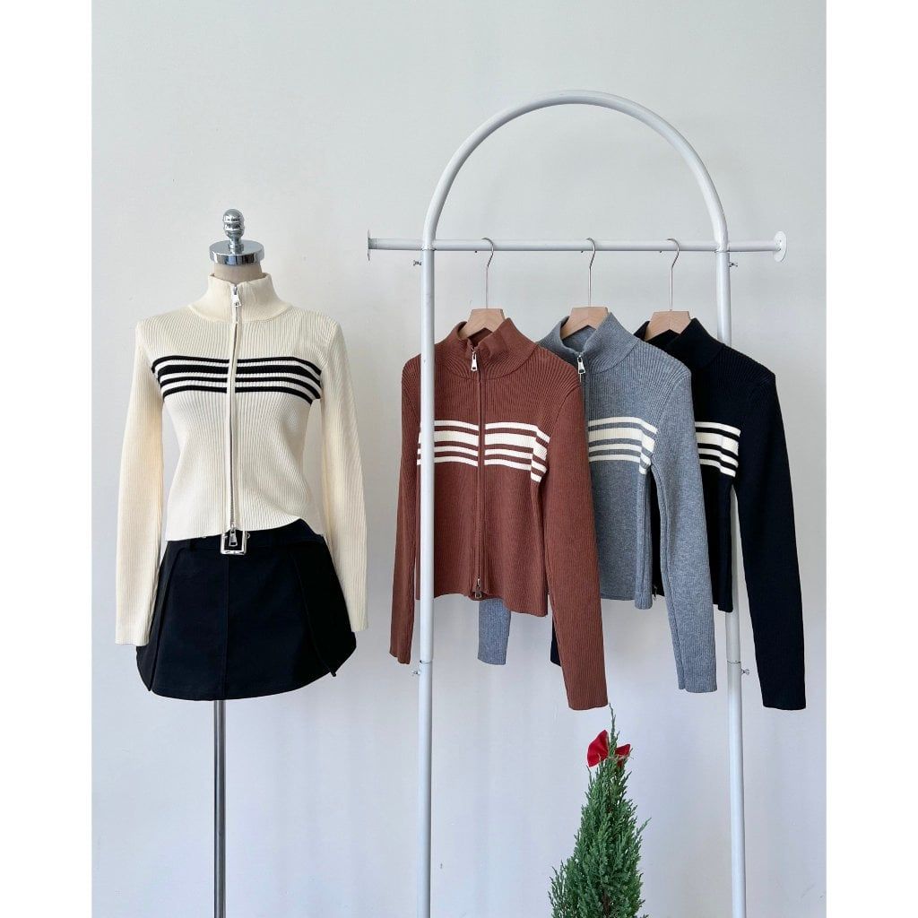 Áo Khoác Cardigan Dệt Kim Freesize Tay Dài - FAYE TOP -  GOÛT DE JUN