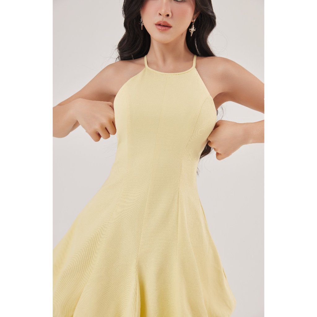 Đầm Nữ Cổ Yếm Dáng Bí Form Ngắn - SAMI DRESS - GOÛT DE JUN