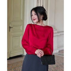Áo Kiểu Nữ Lụa Mịn Thiết Kế Hở Lưng - PINIE SHIRT - GOÛT DE JUN