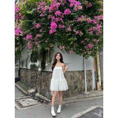 Đầm Nữ Ren Hoa Hai Dây Form Xòe Bánh Bèo - MISTY DRESS - GOÛT DE JUN