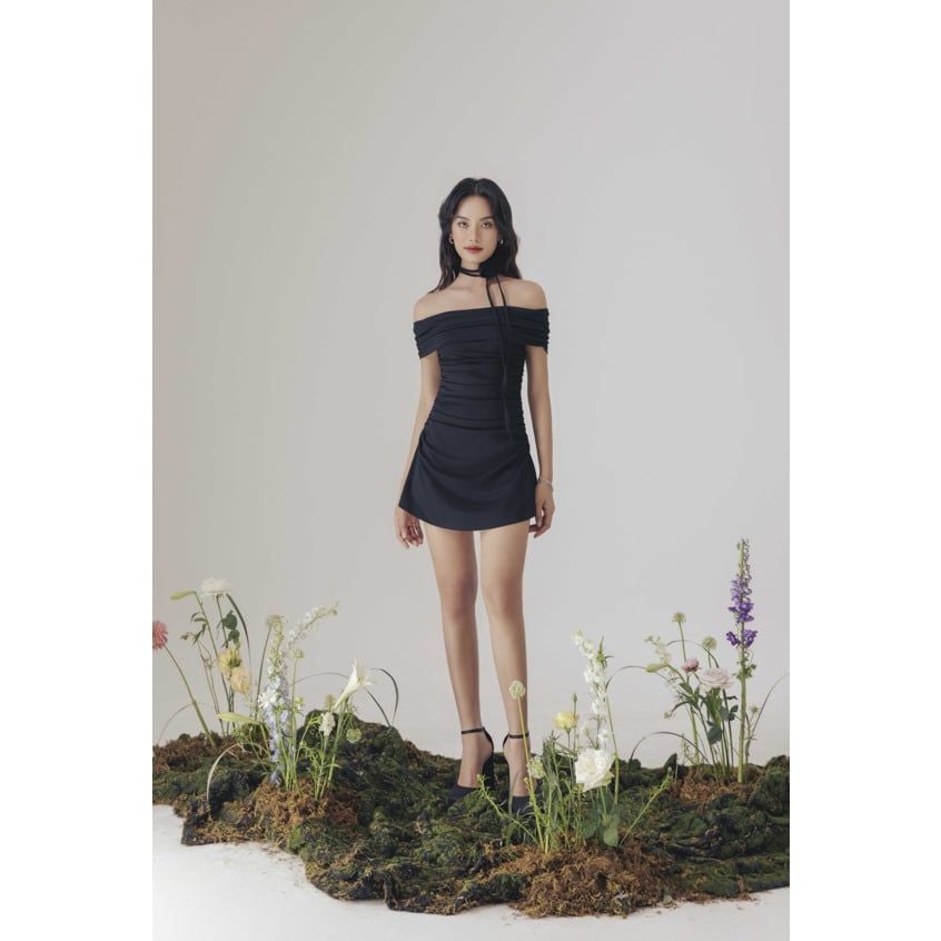 (HÀNG ĐẶT TRƯỚC) Đầm Body Nữ Trễ Vai (Tặng Kèm Hoa) - SEOLY DRESS - GOÛT DE JUN