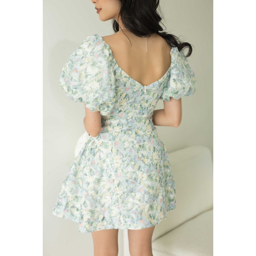 GOÛT DE JUN - Đầm hoa tay bồng - Elio Dress