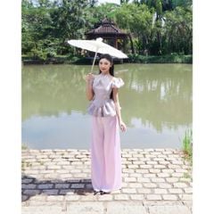 Áo Nữ Cổ Yếm Tay Phồng Dáng Bí Tiểu Thư - TUỆ AN - GOÛT DE JUN