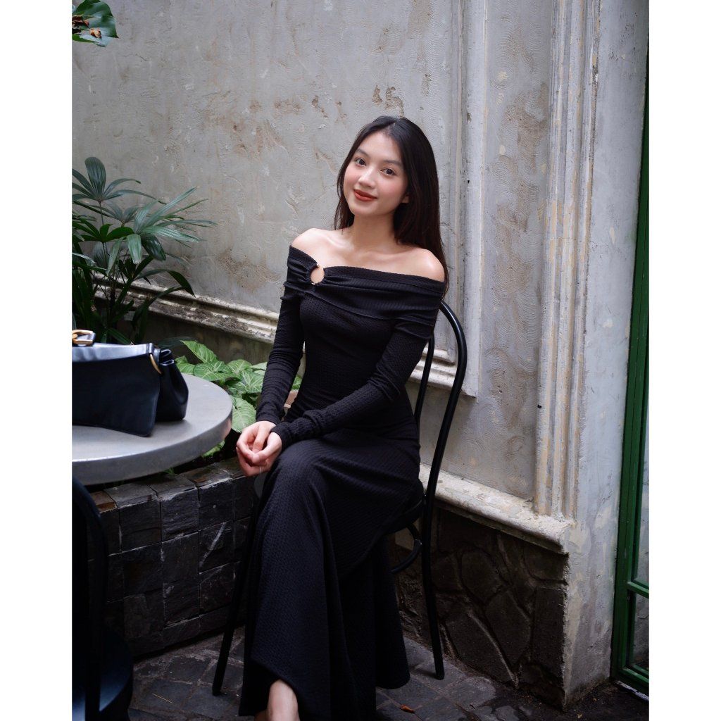 Đầm Body Nữ Trễ Vai Tôn Dáng Form Dài - RAZIN DRESS - GOÛT DE JUN