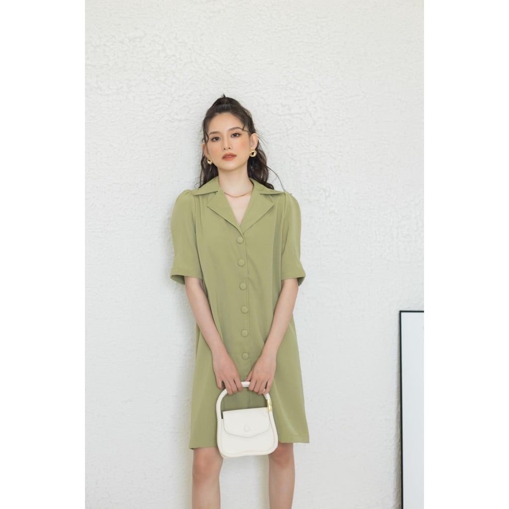 GOÛT DE JUN - Đầm Sơmi suông thắt dây - Tyno Dress