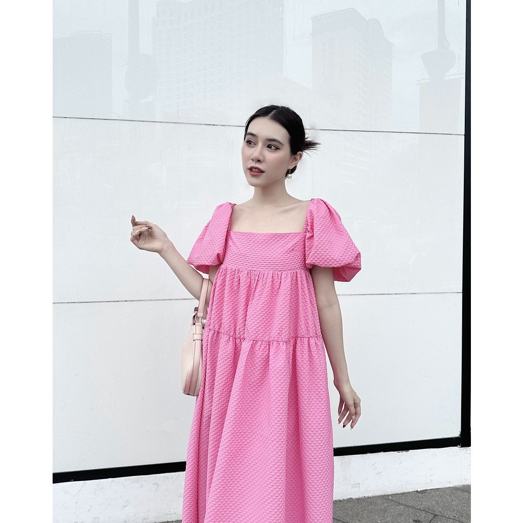 GOÛT DE JUN - Đầm nữ babydoll thiết kế hơ lưng   - KATIE DRESS