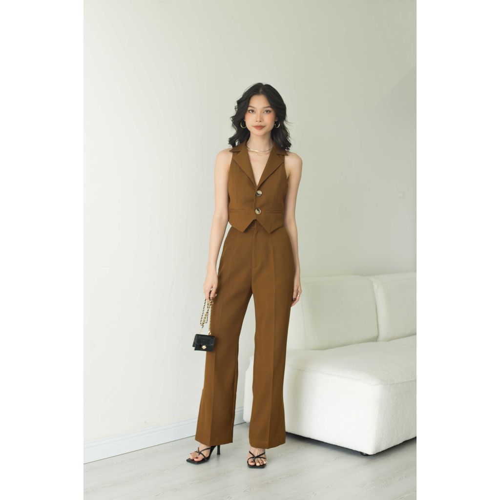 GOÛT DE JUN - Quần tây nữ ống xẻ - Sady Pants