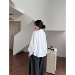 Áo Sơmi Nữ Công Sở Tay Dài Cách Điệu Thanh Lịch Dáng Bí -  FAYLIN TOP - GOÛT DE JUN