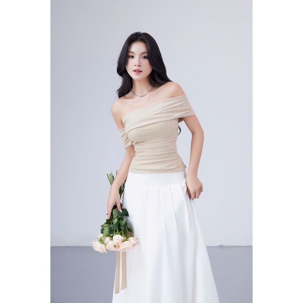 Chân Váy Nữ Dáng Dài Xếp Li Basic - MAZY SKIRT - GOÛT DE JUN
