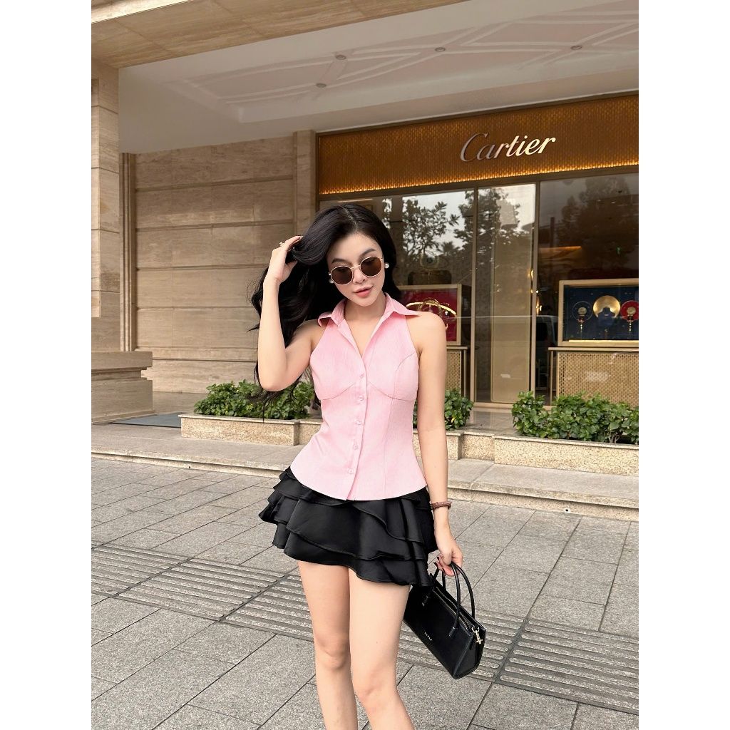 Chân Váy Ngắn Xòe Tầng Năng Động Dễ Thương - FREYAN SKIRT - GOÛT DE JUN