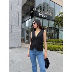 Áo gile nữ thiết kế form rộng CHIZU  TOP - GOÛT DE JUN