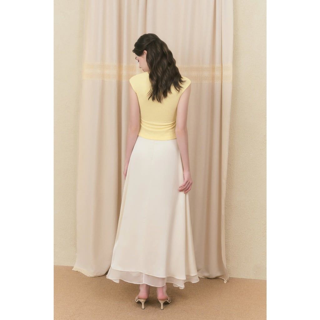 Chân Váy Nữ NAGEL SKIRT Form Dài 2 Tầng Thanh Lịch GOUT DE JUN
