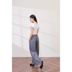 Áo Kiểu Nữ Croptop Ren Hoa Tay Phồng Bánh Bèo - PIER TOP - GOÛT DE JUN