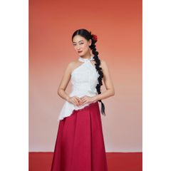 Áo Yếm Cổ Tàu Cách Tân  Phong Cách Thanh Lịch Nhẹ Nhàng - CẨN Y TOP- GOÛT DE JUN