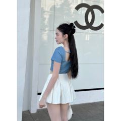Áo Kiểu Croptop Nữ Denim Phối Khóa Kéo -  HEIDI TOP - GOÛT DE JUN