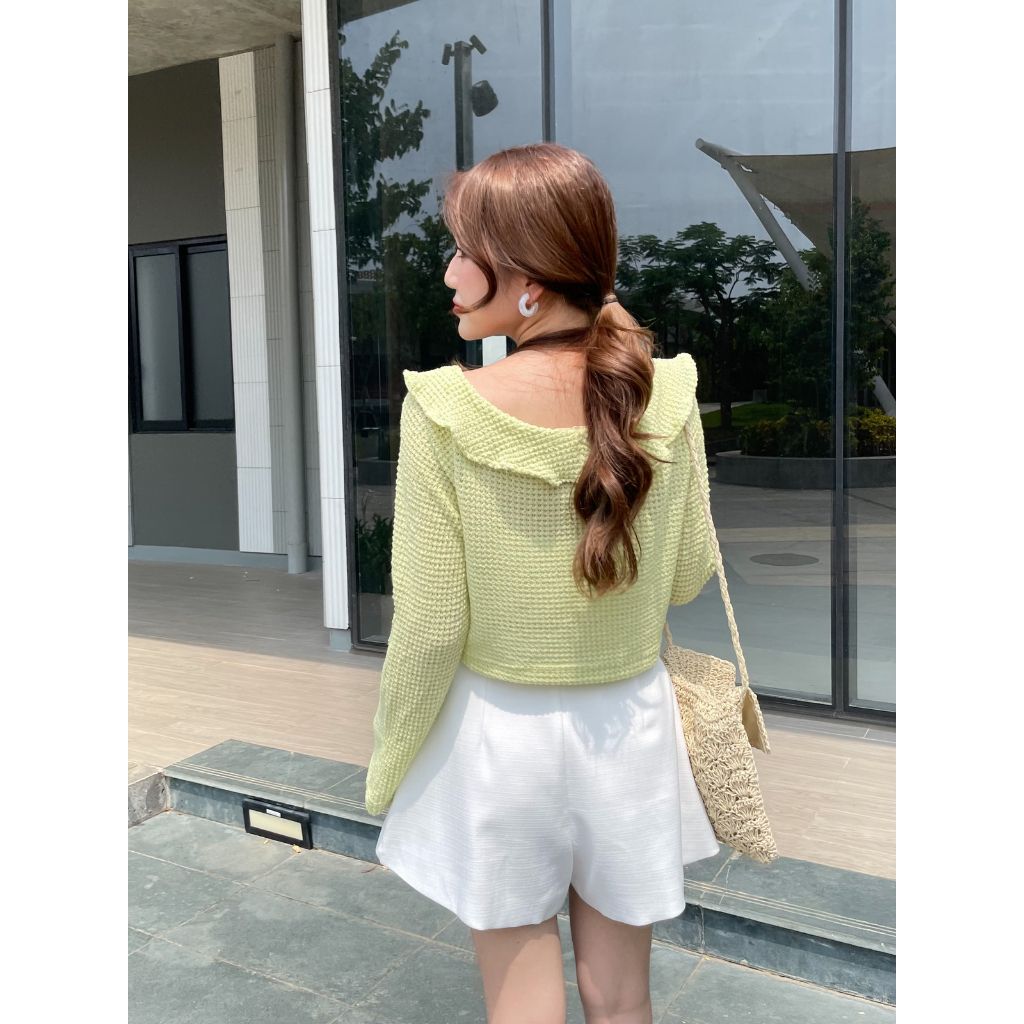 Áo Cardigan Dáng Croptop Nữ Lenna Top - GOÛT DE JUN