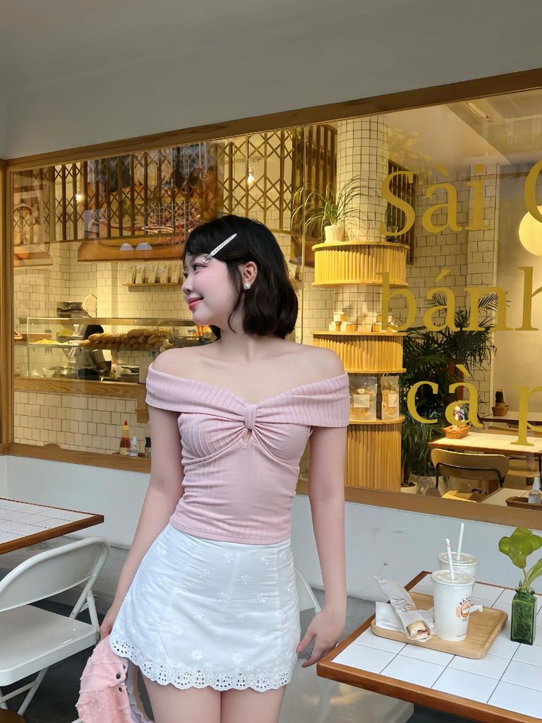 Áo Kiểu Nữ ROWAN Trễ Vai Ôm Body Tôn Dáng GOÛT DE JUN