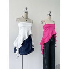 Áo Nữ Hai Dây Phối Tua Rua Thời Trang - Eira Top - GOÛT DE JUN