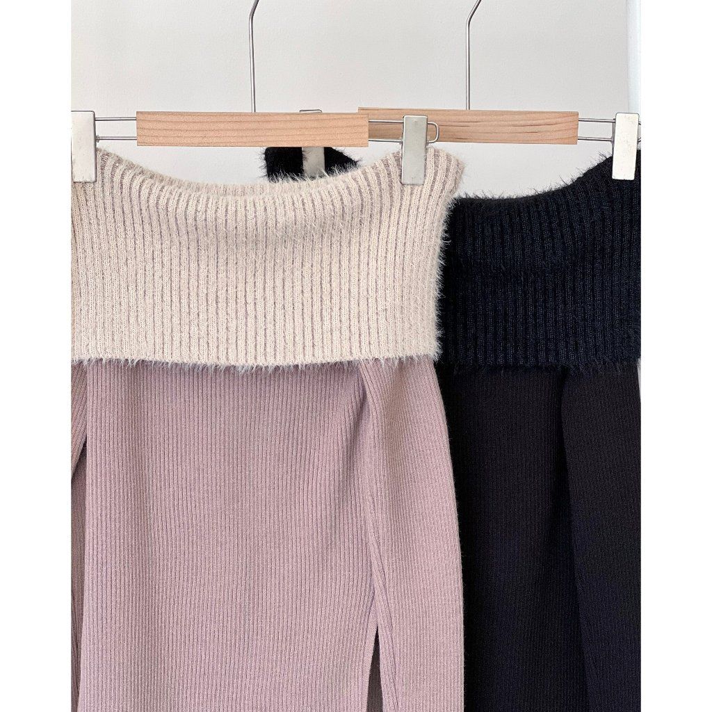 Áo Len Trễ Vai Nữ Freesize Tay Dài - DARLA TOP -  GOÛT DE JUN