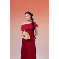 Áo Dài Nữ Lệch Vai Cách Điệu Tôn Dáng Sang Trọng (Không kèm quần) - XUÂN Ý - Goût De Jun