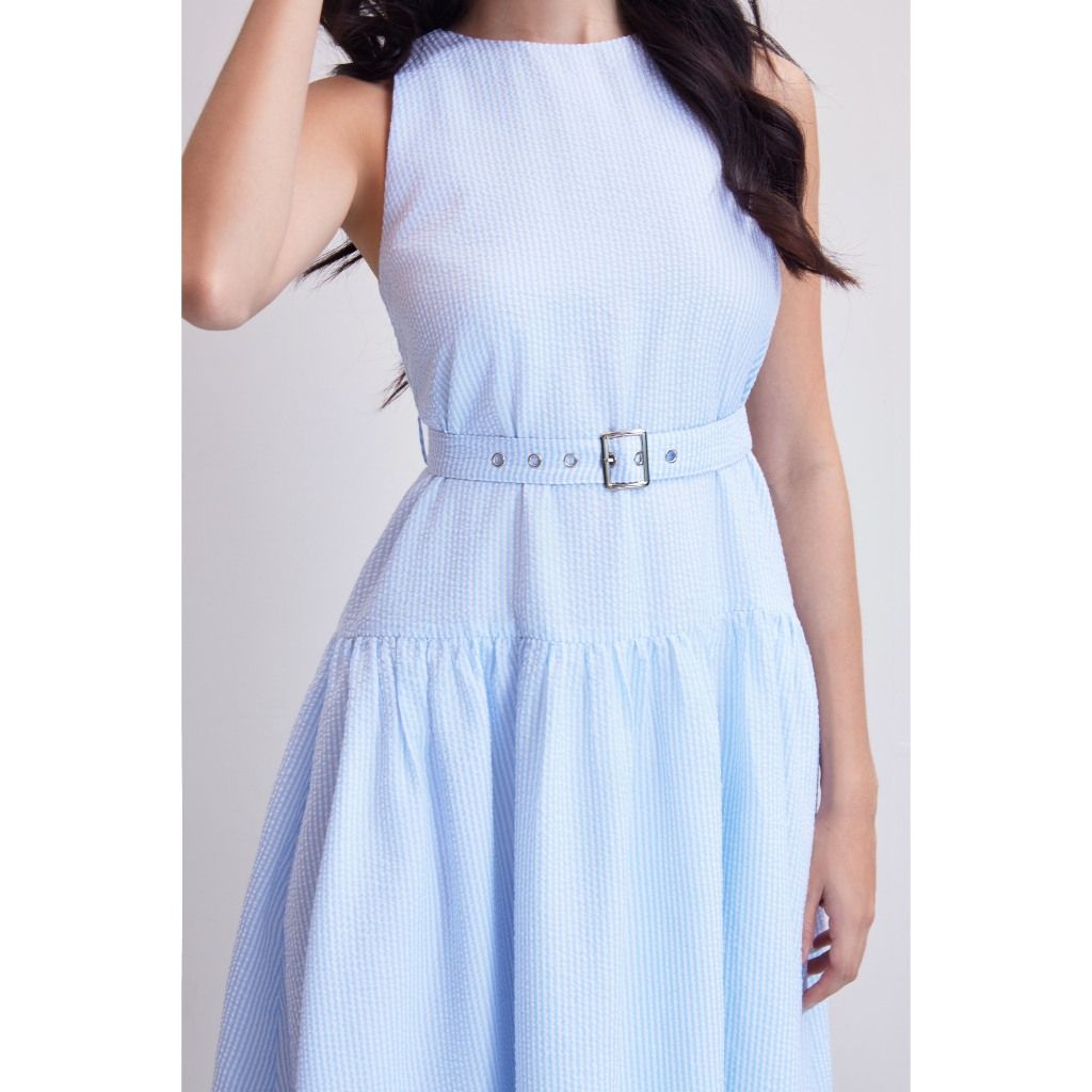 Đầm Nữ Dài Freesize Phối Thắt Lưng Tôn Dáng - ANDRA DRESS - GOÛT DE JUN