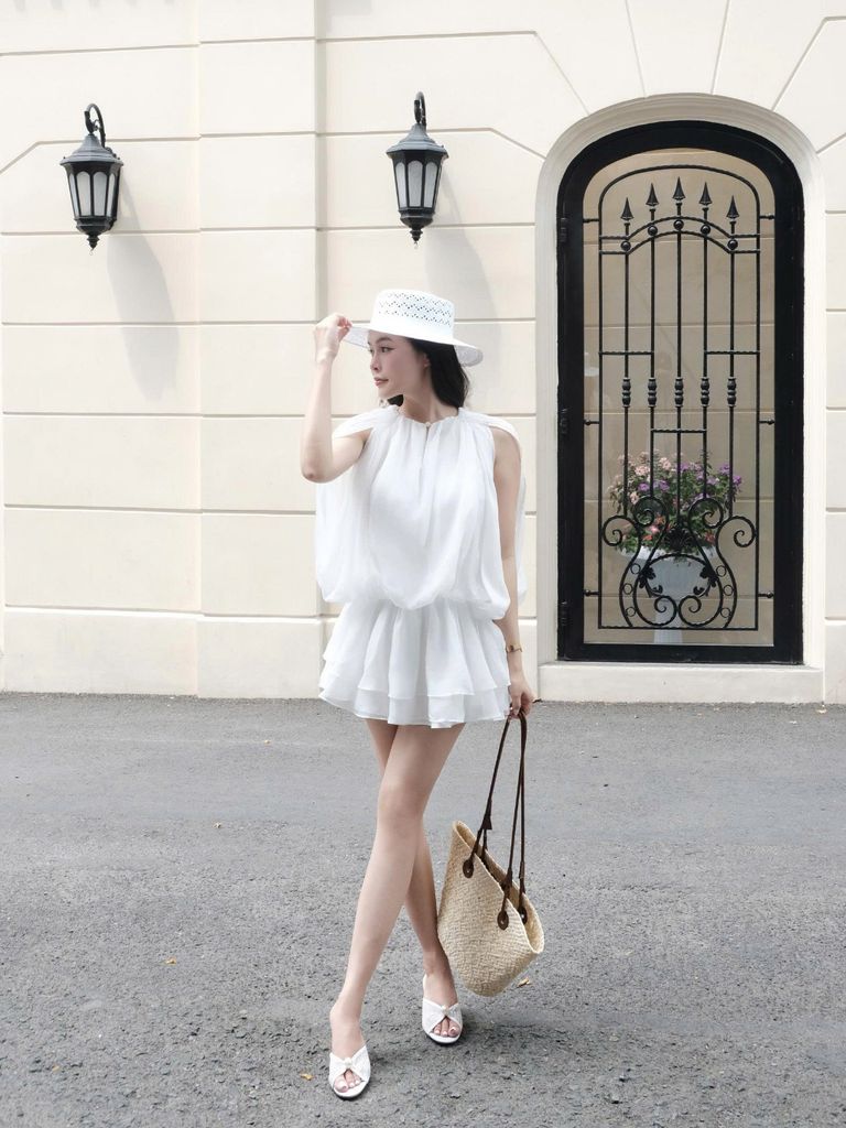 Đần Nữ TRIXSYN Dáng Ngắn Xòe Nữ Tính GOÛT DE JUN