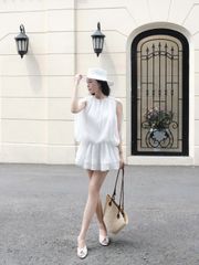 Đần Nữ TRIXSYN Dáng Ngắn Xòe Nữ Tính GOÛT DE JUN