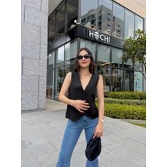 Áo gile nữ thiết kế form rộng CHIZU  TOP - GOÛT DE JUN