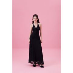 Đầm Xòe Nữ Dự Tiệc Cổ Yếm Nhún Eo Tôn Dáng Viền Bèo Ren Hoa Sang Trọng - JELISS DRESS - GOÛT DE JUN