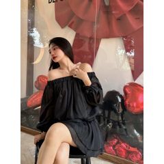 Đầm Nữ Trễ Vai Voan Lụa Thiết Kế Dáng Xòe Hot Trend - SION DRESS - GOÛT DE JUN