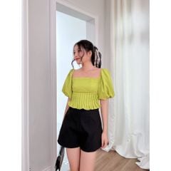 GOÛT DE JUN - Áo Croptop may chiết eo - Miyo Top