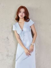 Đầm Nữ WISREN Cổ V Chất Lụa Mịn Sang Trọng GOÛT DE JUN
