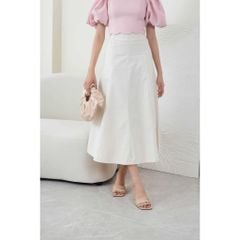 GOÛT DE JUN - Chân váy nữ kaki dài form A - Obi Skirt