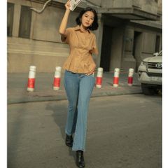 [Mã LT50 giảm 50k đơn 250k] Quần Jean Dài Ống Loe | Goût De Jun | Brian Jeans