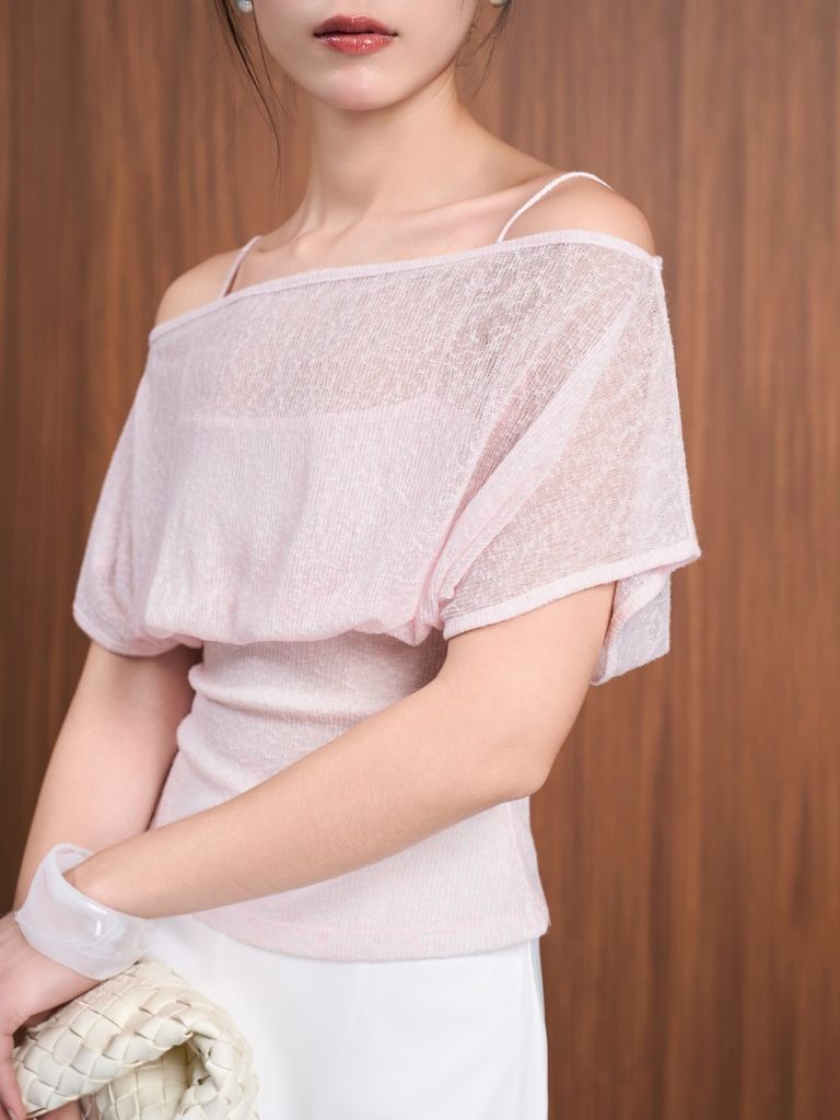 Áo Nữ JAEHAK Trễ Vai Nữ Tính Ôm Body Thời Trang GOUT DE JUN
