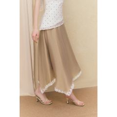 Chân Váy Nữ NUSHI SKIRT Tà Chéo Đắp Ren Sang Trọng GOUT DE JUN