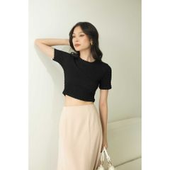 GOÛT DE JUN - Áo thun croptop nữ vải xốp - Pory Top
