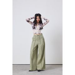 Áo Thun Tay Dài Dáng Ôm Xoắn Ngực Hot Trend - JEMY TOP - GOÛT DE JUN