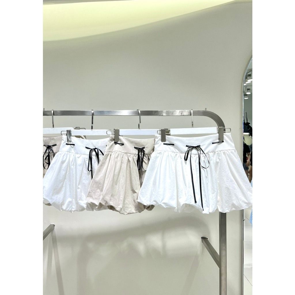 Chân Váy Nữ Thiết Kế Dáng Bí Ngắn Thắt Nơ Năng Động - JOLIC SKIRT - GOÛT DE JUN