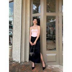 Áo Yếm Croptop Nhún Ngực Dáng Ôm Thời Trang Quyến Rũ Cho Nữ - SOKO TOP - GOÛT DE JUN
