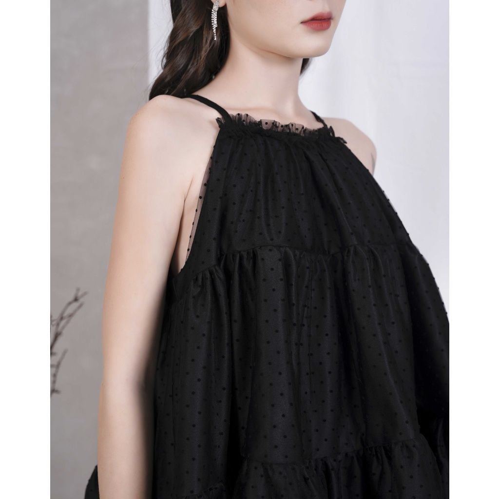 GOÛT DE JUN - Đầm nữ thiết kê cổ yếm form babydoll - RORA DRESS
