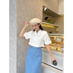 GOÛT DE JUN - Áo croptop nữ sơ mi - LINCY TOP