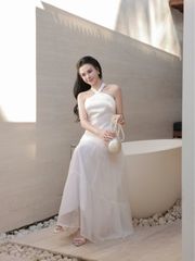 Áo Nữ DISHOR TOP Cổ Yếm Phối Ren Quyến Rũ GOUT DE JUN
