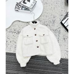 Áo Khoác Nữ Phối Lông Mùa Đông Hàn Quốc - ELEN JACKET - GOÛT DE JUN