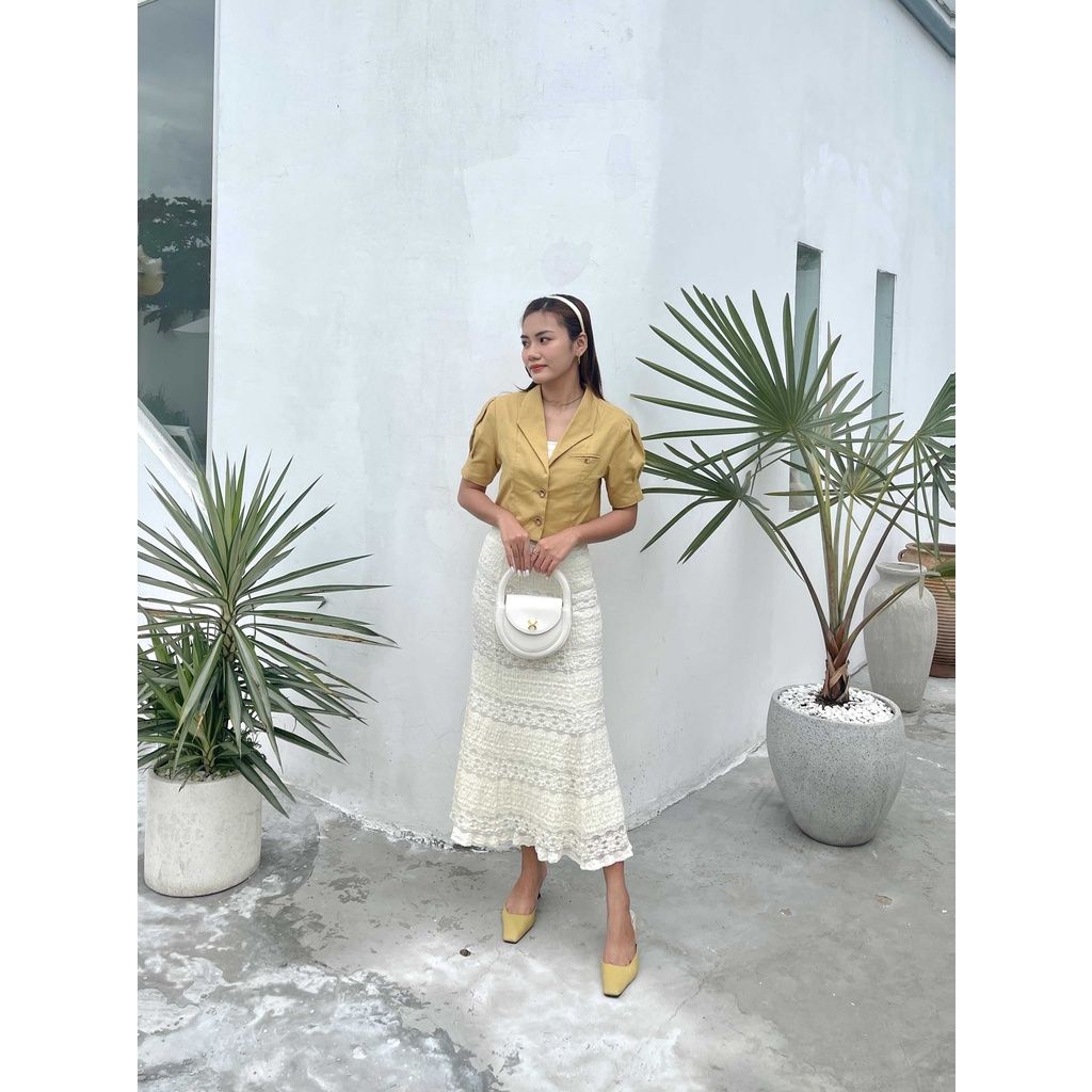 GOÛT DE JUN - Áo vest croptop 2 lớp - Amber Top