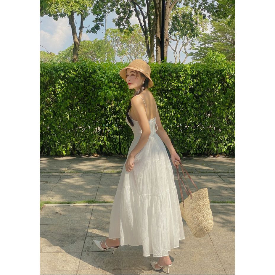 Đầm Nữ 2 Dây Maxi Đi Biển Nhẹ Nhàng Nữ Tính - NICA DRESS - GOÛT DE JUN