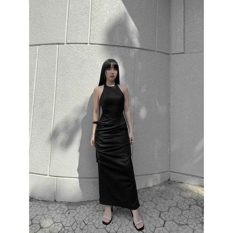 Đầm Nữ Cổ Yếm Hở Lưng Dáng Dài Tôn Body - JASME DRESS - GOÛT DE JUN