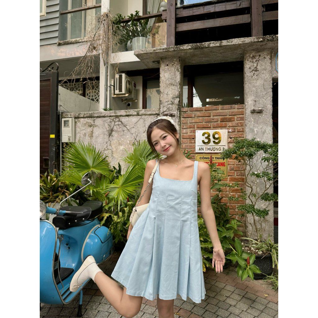 Đầm Nữ Thiết Kế Xếp Li Năng Động Form Xoè  - KESSA DRESS - GOÛT DE JUN